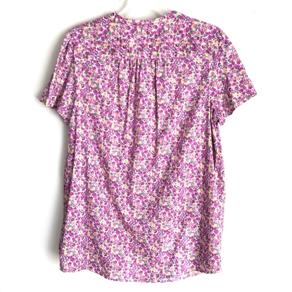 Woman Within Short Sleeve Floral Top Size 14/16 - Picture 7 of 9